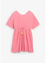 Kaftan-Kleid aus strukturiertem Crinkle