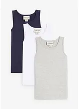 Tanktop mit Baumwolle (3er Pack)