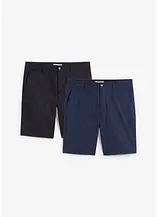 Stretch-Chino-Bermuda (2er Pack), Regular Fit