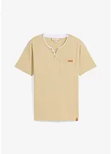 Henleyshirt aus reiner Bio-Baumwolle