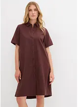 Hemdblusenkleid aus reiner Baumwolle