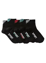Sportsocken mit Schriftzug mit Bio-Baumwolle (5er Pack)