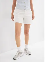 Jeans-Bermuda Mid Waist, Low Stretch