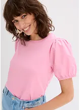 Jerseyshirt mit Ärmeln aus Baumwollpopeline