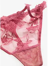 Tanga String mit blumiger Spitze
