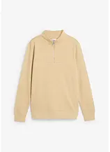 Sweatshirt mit Troyerkragen aus reiner Bio-Baumwolle