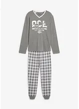 Pyjama mit Baumwolle und langen Ärmeln