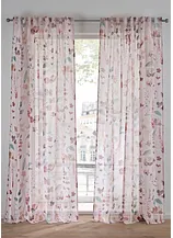 Gardine mit Blumen Druck (1er Pack)