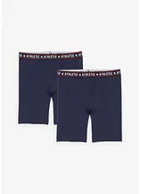 Boxershorts eng in Midi-Länge mit Baumwolle (2er Pack)