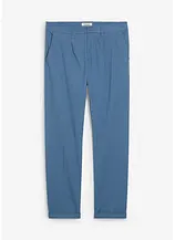 Regular-Fit Bundfaltenhose aus Baumwoll-Twill, Straight