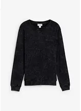 Sweatshirt in gewaschener Optik aus reiner Bio-Baumwolle