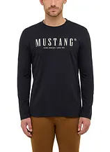 Mustang Asheville Langarmshirt aus reiner Baumwolle