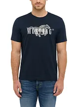 Mustang Austin T-Shirt aus reiner Baumwolle