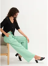 Culotte aus luftigem Leinen-Mix
