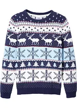 Norweger-Pullover aus reiner Baumwolle