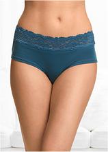 Maxipanty mit weicher Baumwolle (4er Pack) in schwarz von vorne - bonprix