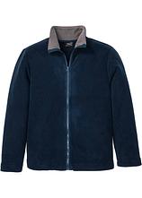 Optional[Fleecejacke in blau von vorne - bonprix]