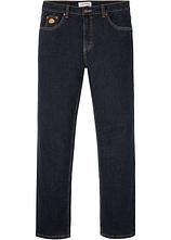 Optional[Thermo Classic Fit Stretch-Jeans mit wärmendem Fleecefutter in blau von vorne - bonprix]