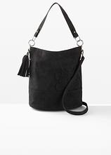 Optional[Handtasche mit Stickerei in schwarz - bonprix]
