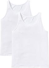 Unterhemd (2er Pack) in weiß von vorne - bonprix