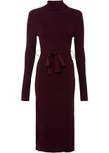 Strickkleid in rot von vorne - bonprix