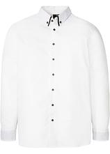 Business-Hemd aus reiner Baumwolle, Regular Fit in weiß von vorne - bonprix