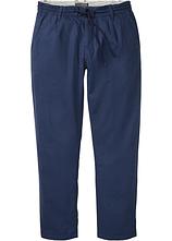 Relaxed Fit Schlupf-Hose aus luftigem Leinen-Mix, Straight in blau von vorne - bonprix
