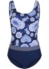 Optional[Medium Shape-Badeanzug in blau von vorne - bonprix]