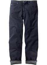 Optional[Thermo Classic Fit Jeans mit kuscheligem Flanellfutter, Straight in schwarz von vorne - bonprix]