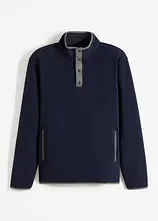 Troyer Fleeceshirt mit praktischen Taschen und tollen Kontrastdetails