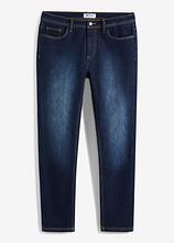 Optional[Thermo Regular Fit Stretch-Jeans mit wärmender Innenseite, Straight in blau von vorne - bonprix]