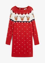 Strickkleid mit Weihnachtsmotiv