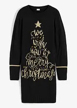 Strickkleid mit Weihnachtsmotiv