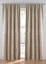 Abdunkelnder Vorhang mit Glanzdruck (1er Pack) in beige - bonprix