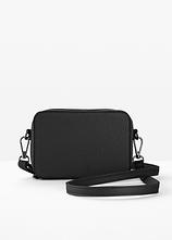 Optional[Mini Umhängetasche mit abnehmbarem Taschengurt in schwarz von vorne - bonprix]