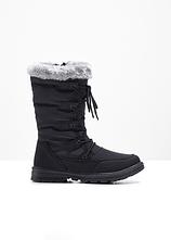 Optional[Winter Schnür Boot in schwarz von vorne - bonprix]