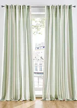 Vorhang mit Streifen und recyceltem Polyester (1er Pack)