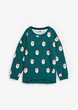 Weihnachts-Sweatshirt mit Vokuhila Saum