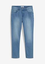 Leichte Slim-Fit-Jeans, Straight in blau von vorne - bonprix