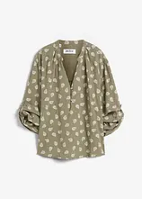 Oversize-Bluse aus luftigem Musselin