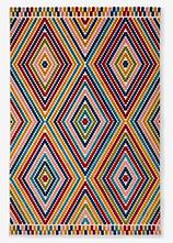 In- und Outdoor Teppich mit Hoch- Tiefstruktur in bunt von vorne - bonprix