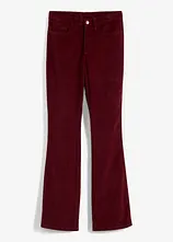 Stretch-Cord-Schlaghose mit High-Waist-Bequembund