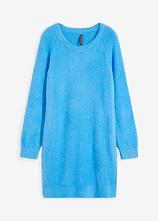 Strickkleid aus Viskose-Mix in blau von vorne - bonprix