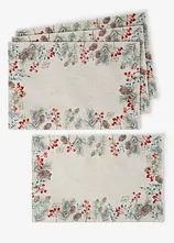 Tischset mit Winter Motiv (4er Pack)