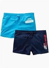 Badehose (2er-Pack) in blau - bonprix