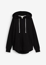 Optional[Hoodie mit Kapuze in schwarz von vorne - bonprix]