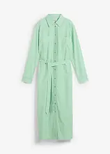 Gestreiftes Blusenkleid mit Bindeband