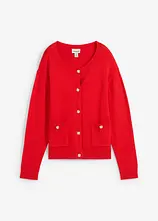 Feinstrickjacke aus Baumwoll-Mix