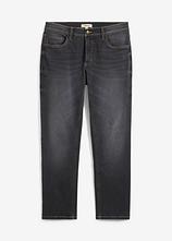 Regular-Fit-Jeans, Straight in schwarz von vorne - bonprix