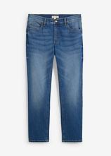 Optional[Regular Fit Stretch-Jeans, Straight in blau von vorne - bonprix]